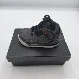 Air Jordan Pre School 3 Retro-Night 'Stadium/Total Orange' Size 4C